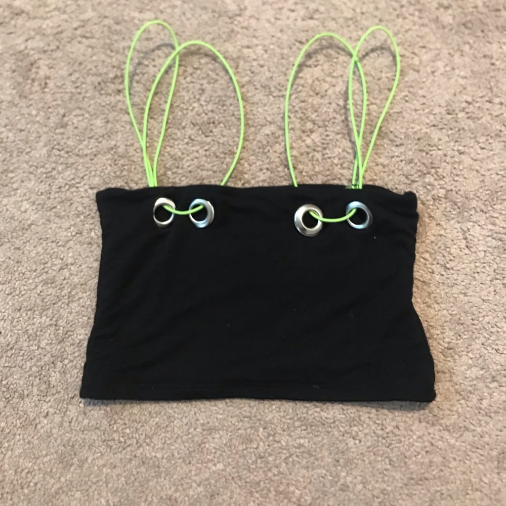LF black crop top